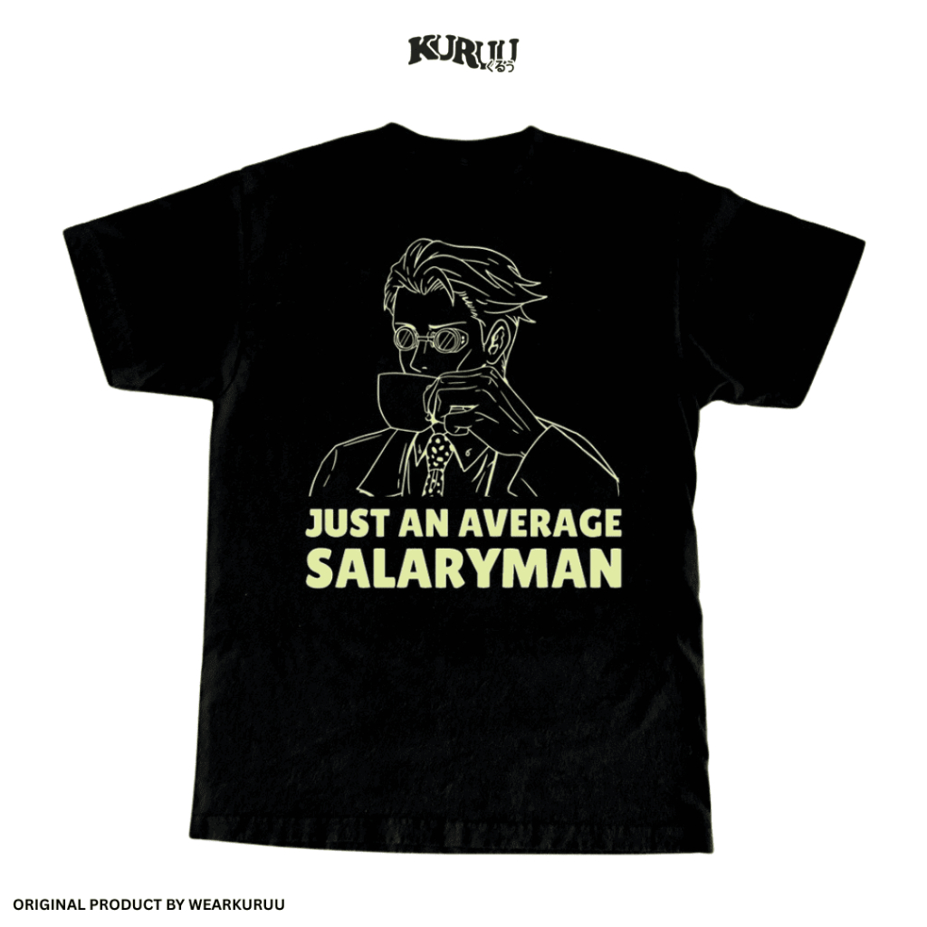 Baju Kaos Anime Kuruu Salaryman Tee