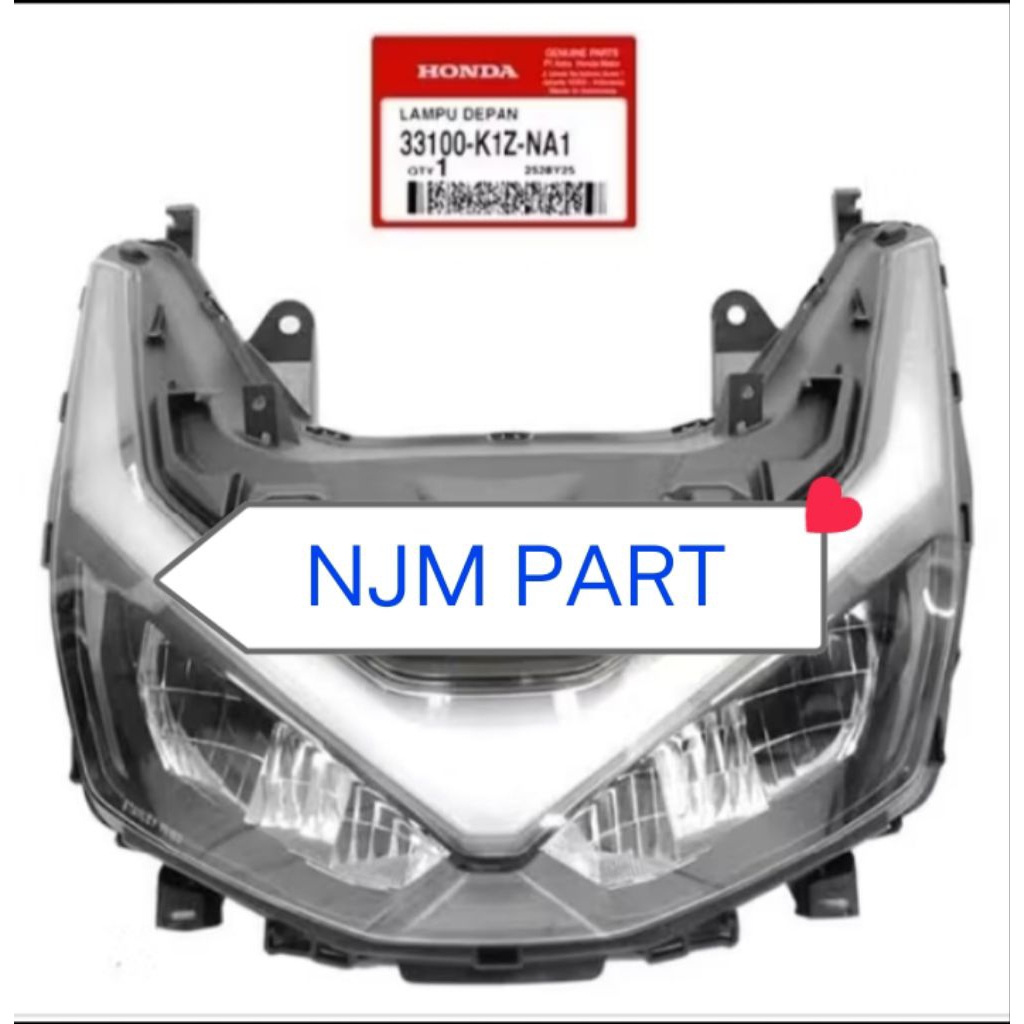 Reflektor Lampu Depan Honda PCX 160 K1ZV 2025- Sekarang 33100K1ZNA1 Original