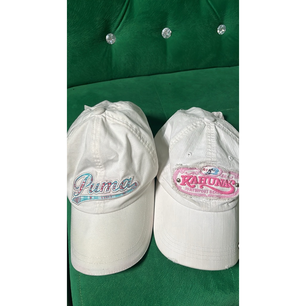 topi putih puma like new bersihh