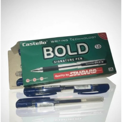 STANDARD - PULPEN / ALAT TULIS / PENA BOLD CASTELLO TIP 1.0 MM