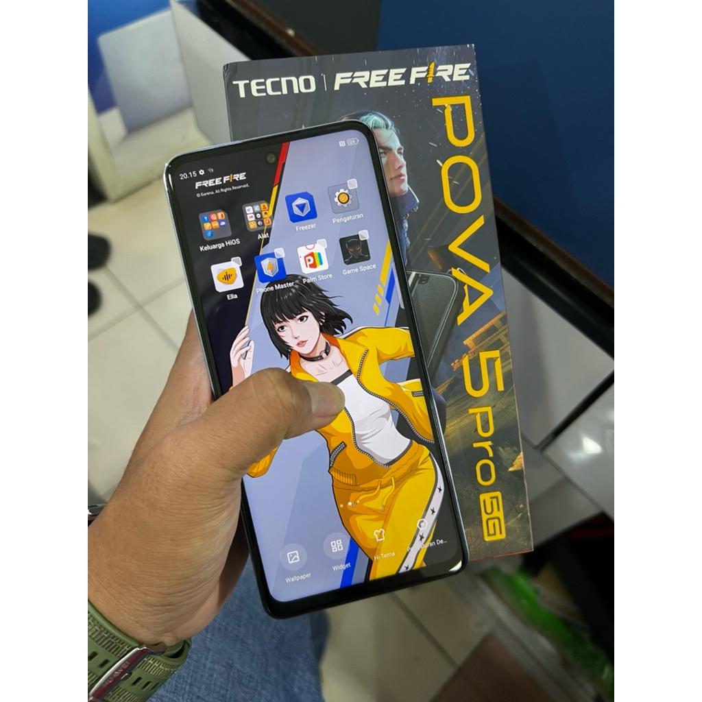pova 5 pro ram 8/256 second fullset resmi original