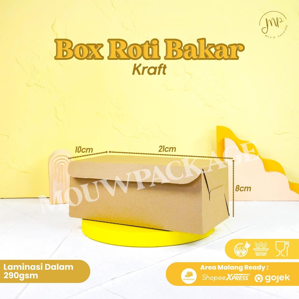 BOX ROTI BAKAR BANDUNG / BOX BROWNIES / BOX DONAT BOMBOLONI / BOX PANJANG / BOX ROTKAR BOMBOLONI