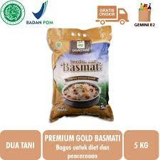 [SDW] pekanbaru/DUA TANI Beras Basmati Premium Gold 5kg Melancarkan Pencernaan Mencegah Kanker