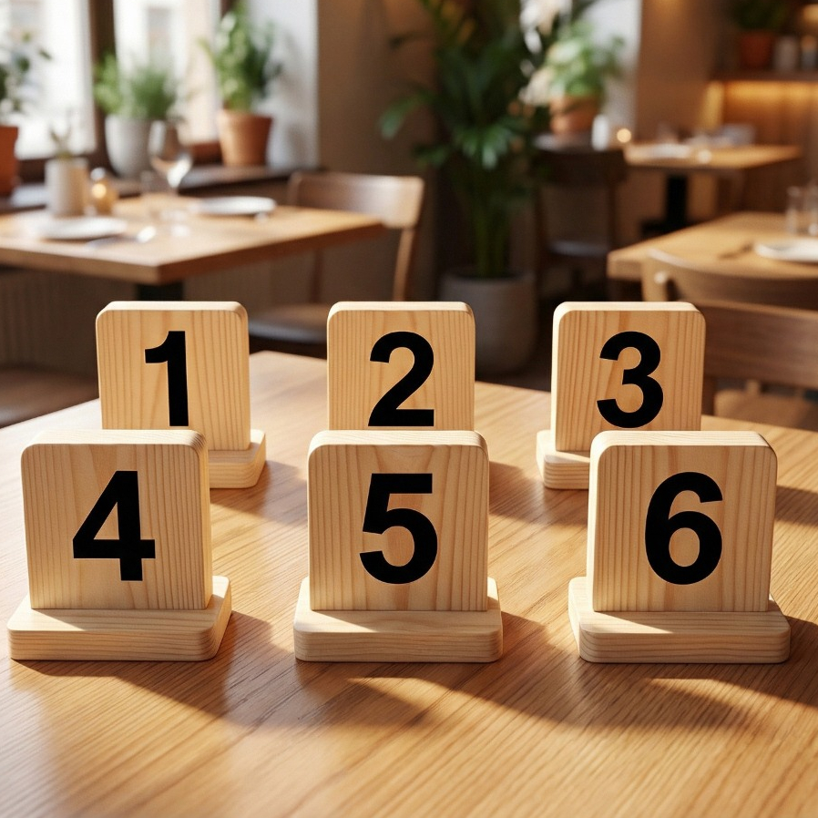 || TERMURAH || NOMOR MEJA KAYU JATI BELANDA / NOMOR MEJA MAKAN / NOMOR MEJA CAFE & RESTO / CUSTOM