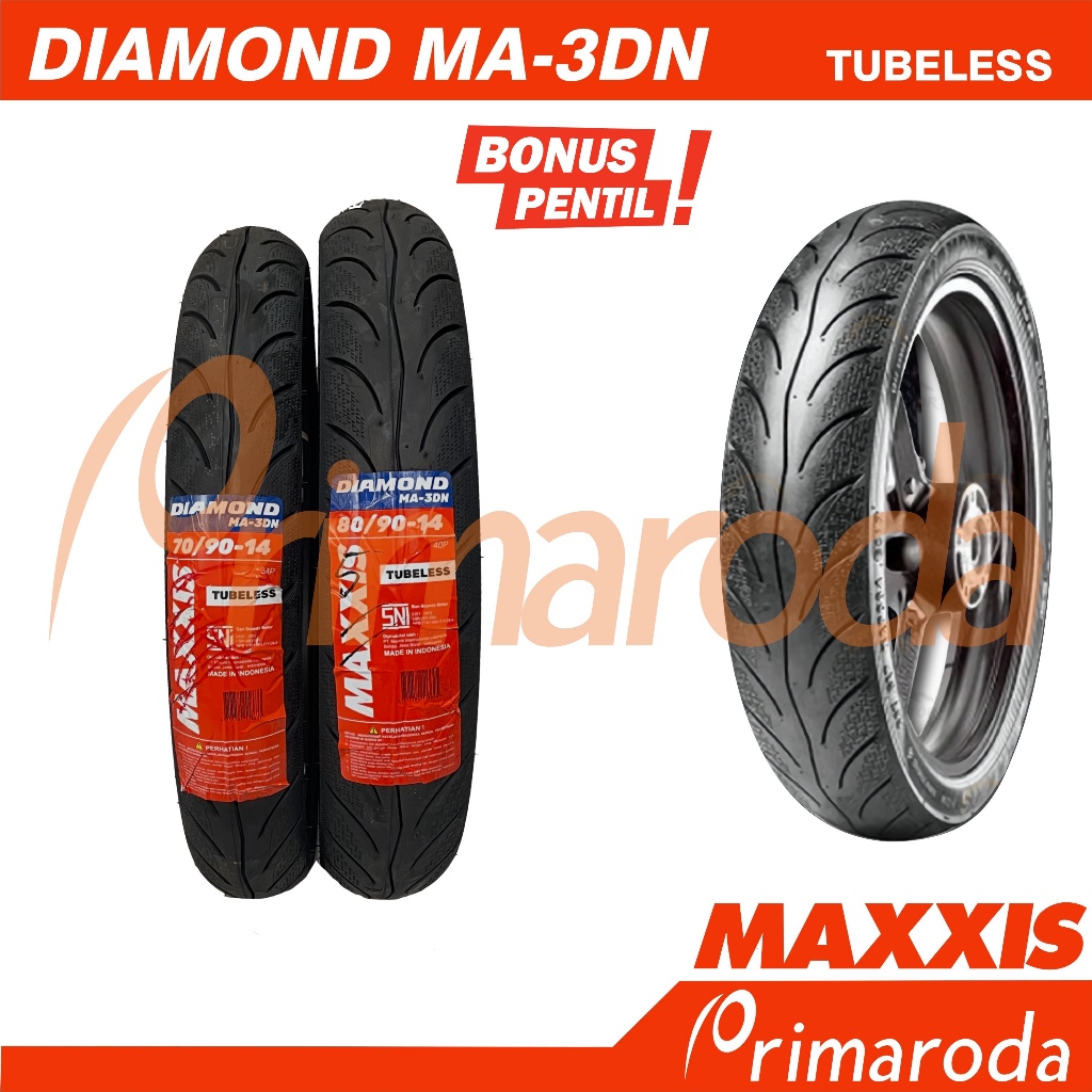 Sepasang Ban Yamaha Mio M3 125 Tubeless Maxxis Diamond MA-3DN