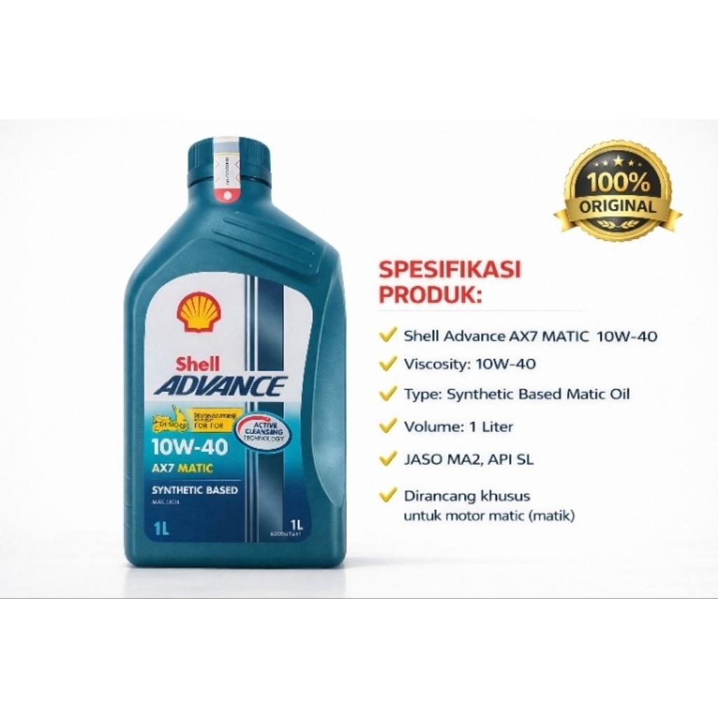 Oli Shell Advance 10w-40 Original