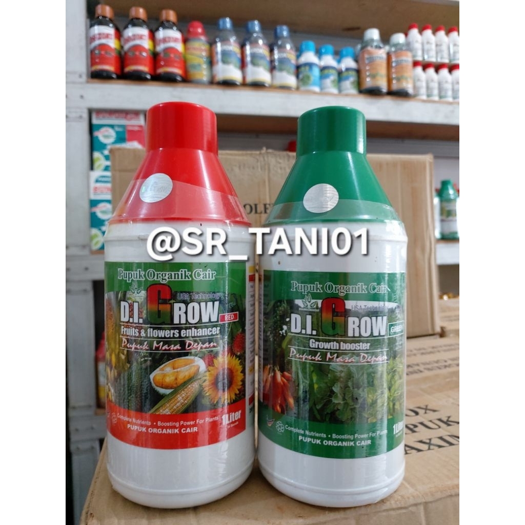 PUPUK ORGANIK CAIR PUPUK DI GROW HIJAU & DI GROW MERAH 1 LT