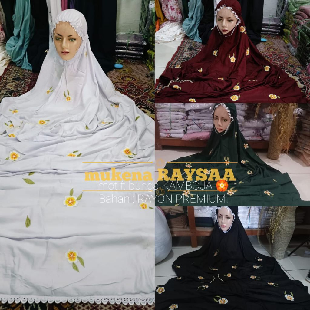 Mukena Rayon Terusan Raysa - Mukena Adem Rayon Terusan