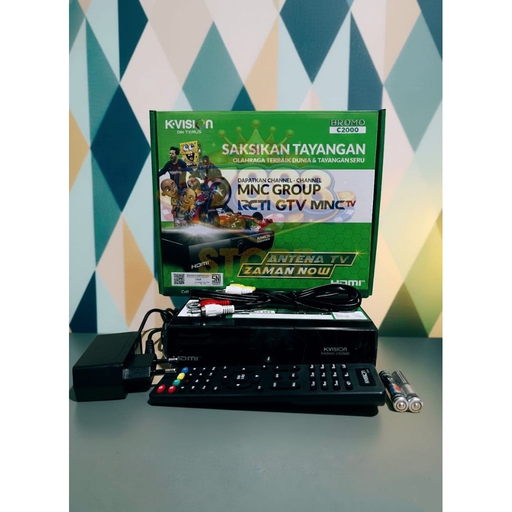 RECEIVER PARABOLA KVISION BROMO C2000 HYBRID C BAND KU BAND