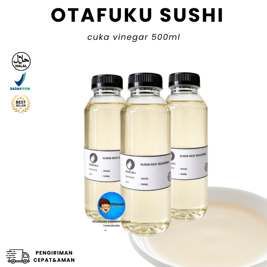 Otafuku Sushi Rice Vinegar HALAL Repack 500ml / Cuka Beras Nasi 500 ml