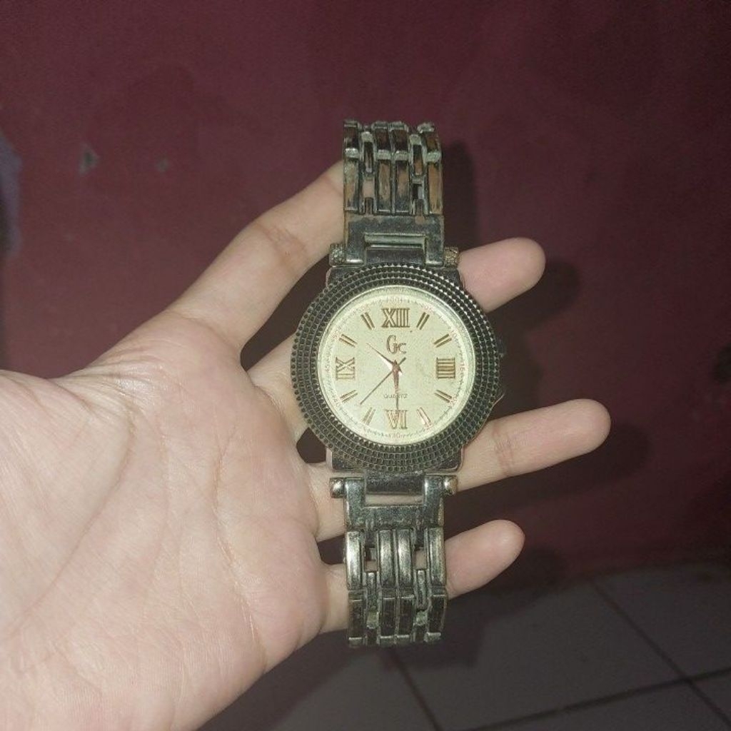 jam rantai pria besi antik