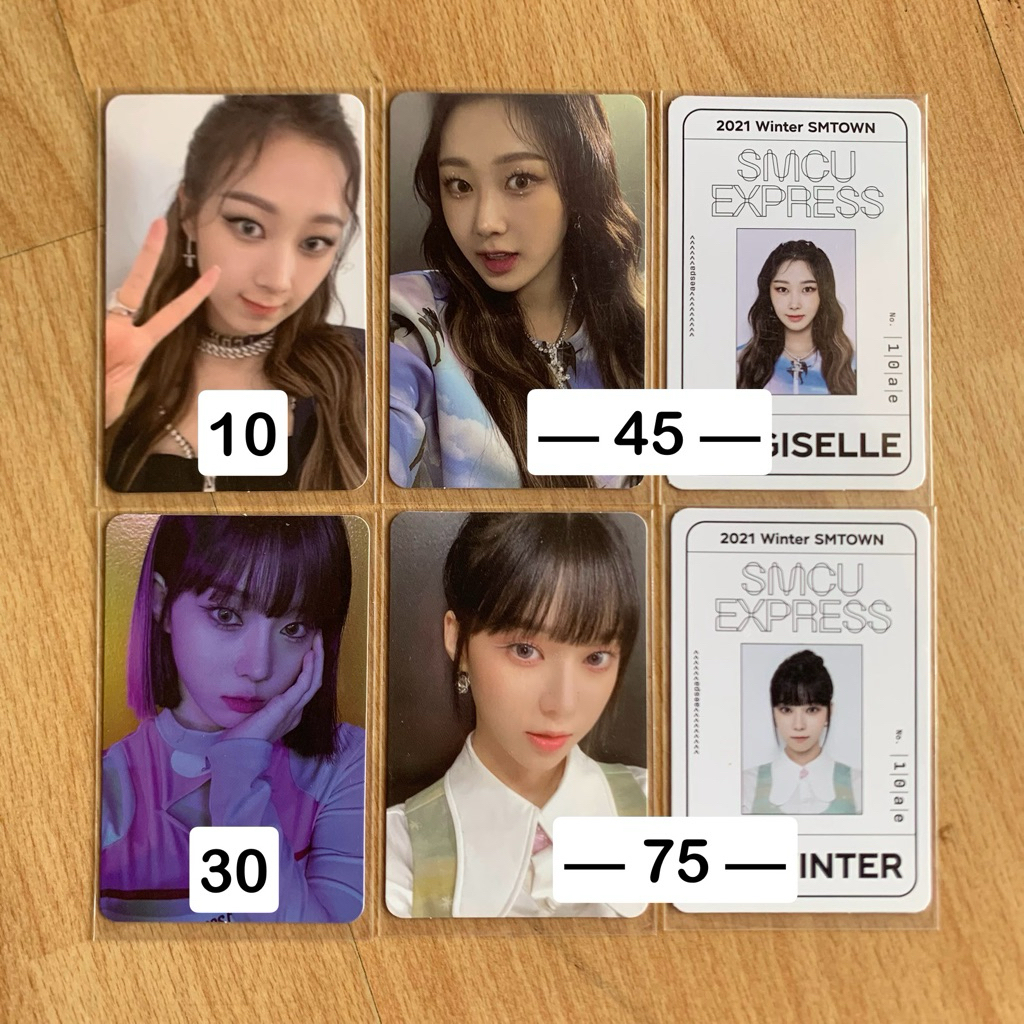 [read desc] giselle winter aespa ae savage hallucination quest hq pos 2021 smcu express ar photocard