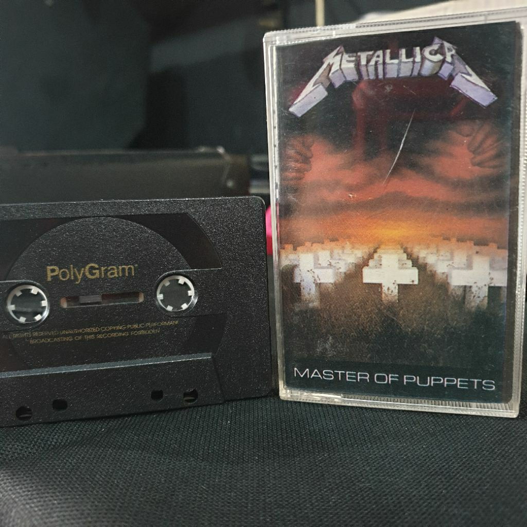 Pita Kaset Metallica Master Of Puppets Original Preloved dari tangan pertama
