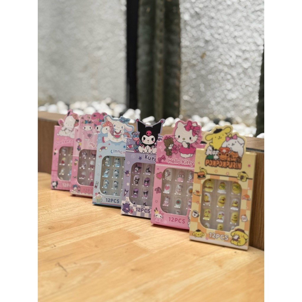 kuku palsu anak sanrio kuku palsu aksesoris rambut nilart