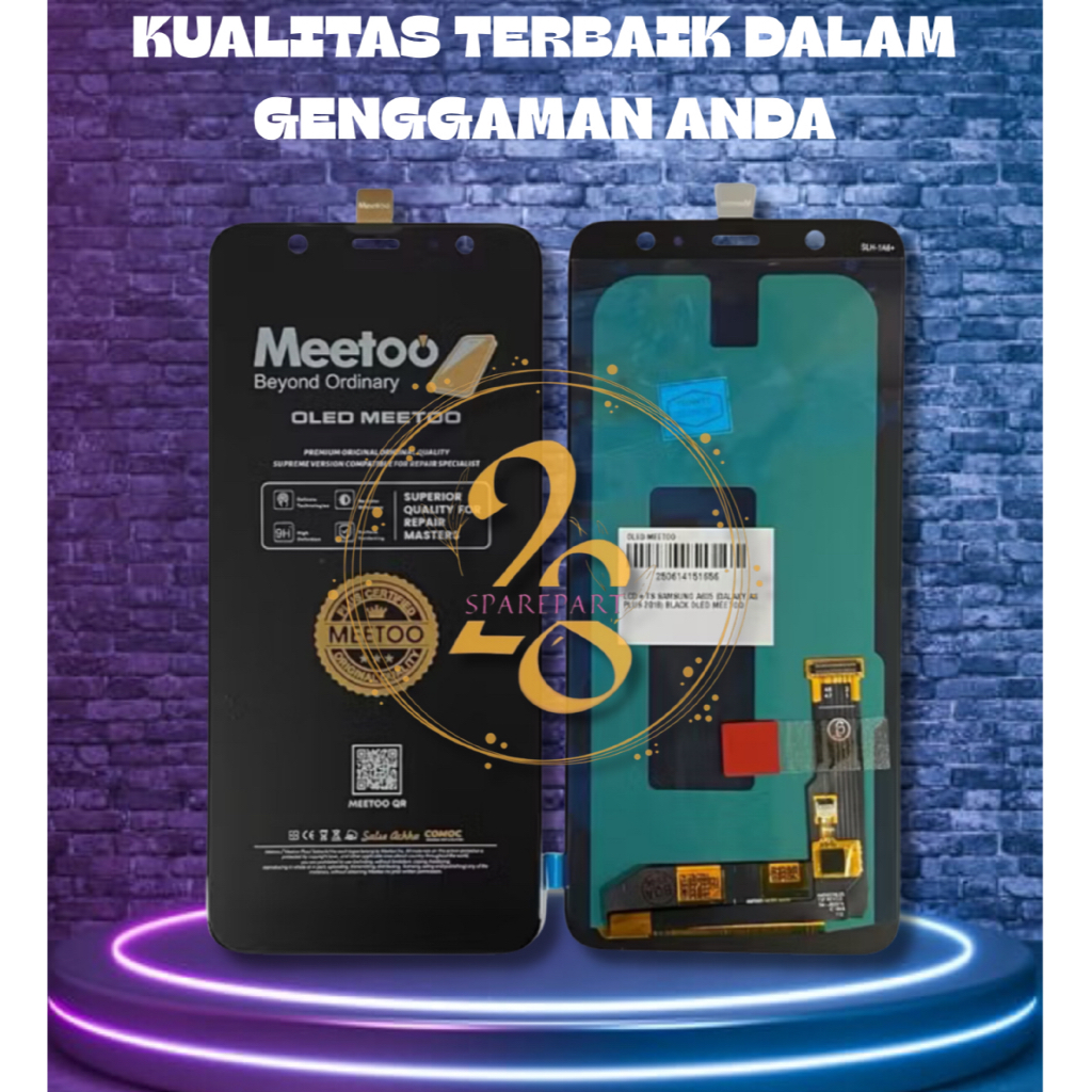 LCD FULLSET SAMSUNG A6 + / A6 PLUS / A605 ORG OLED LCD+TOUCHSCREEN