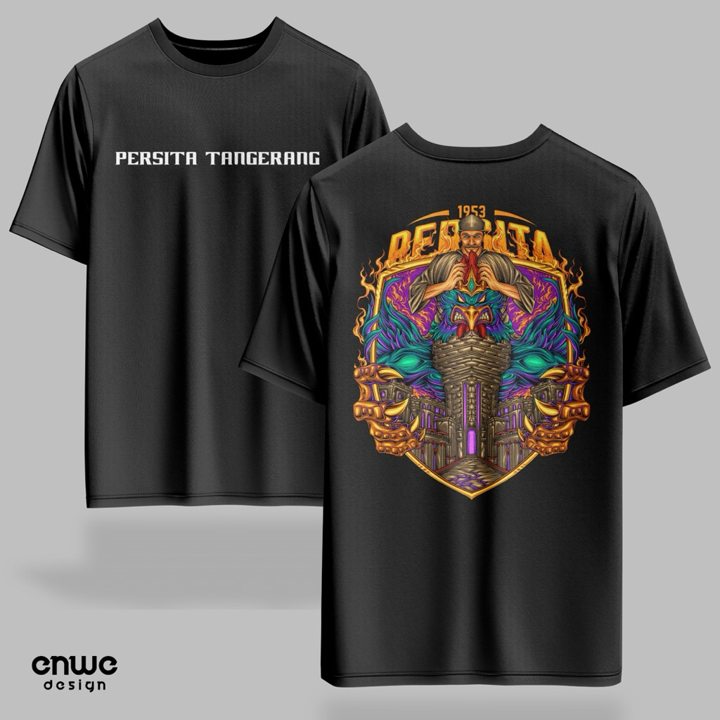 KAOS BOLA ILUSTRASI LOGO PERSITA TANGERANG