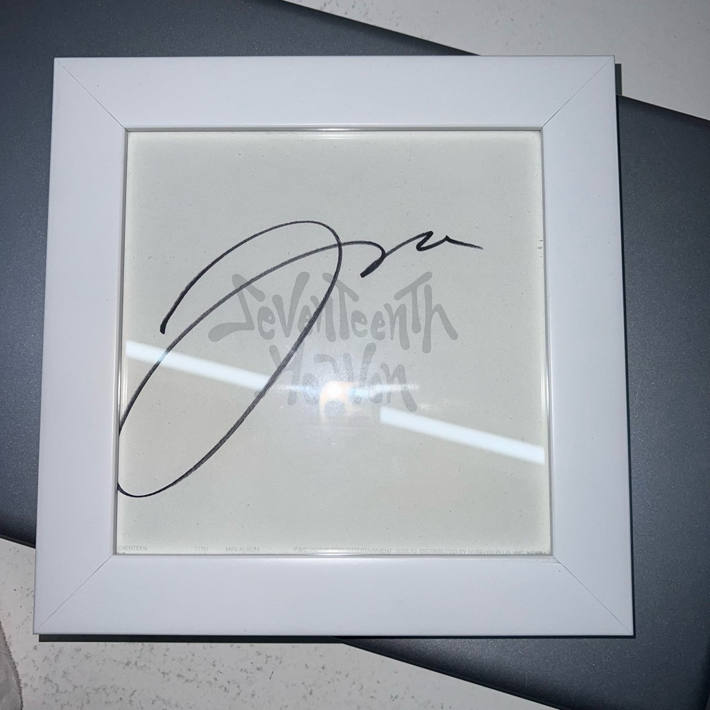 Seventeen SVT Joshua Seventeenth Heaven Signed Postcard Album