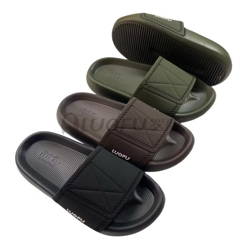 LUOFU - SANDAL SLIP ON LUOFU COWOK - SANDAL COWOK LUOFU