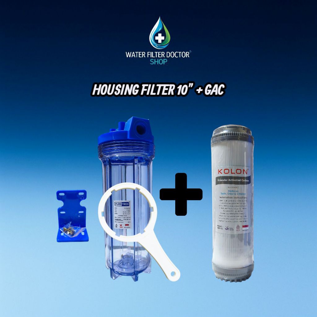 Housing Filter Puretrex 10" + GAC 10 "