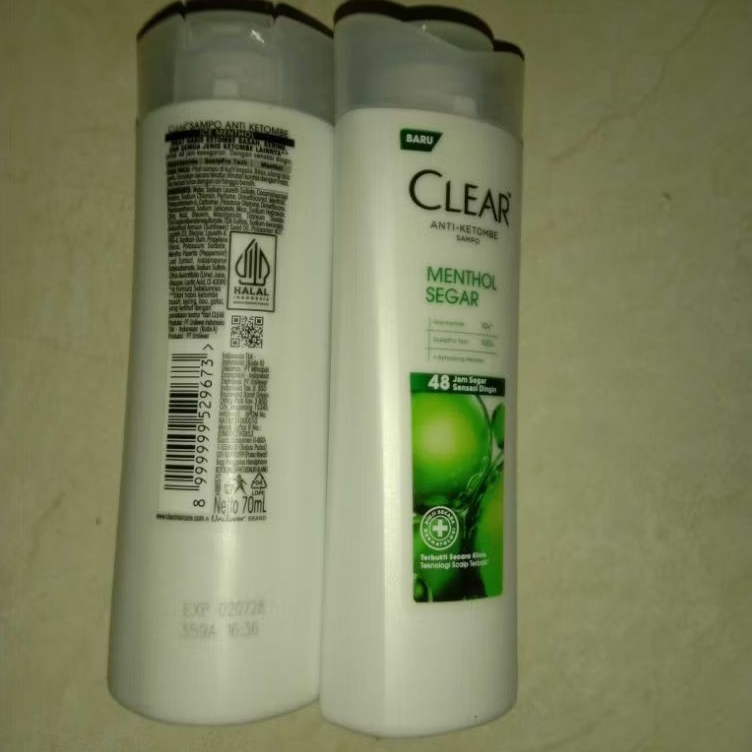 Clear Shampoo Ice Cool Menthol 70Ml, Clear Shampoo Complete Soft Care 70Ml