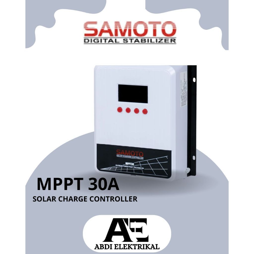 SAMOTO MPPT Solar Charge Controller TYPE MPPT 30A/30 Ampere