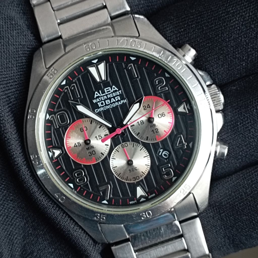 jam tangan ALBA CHRONOGRAPH original