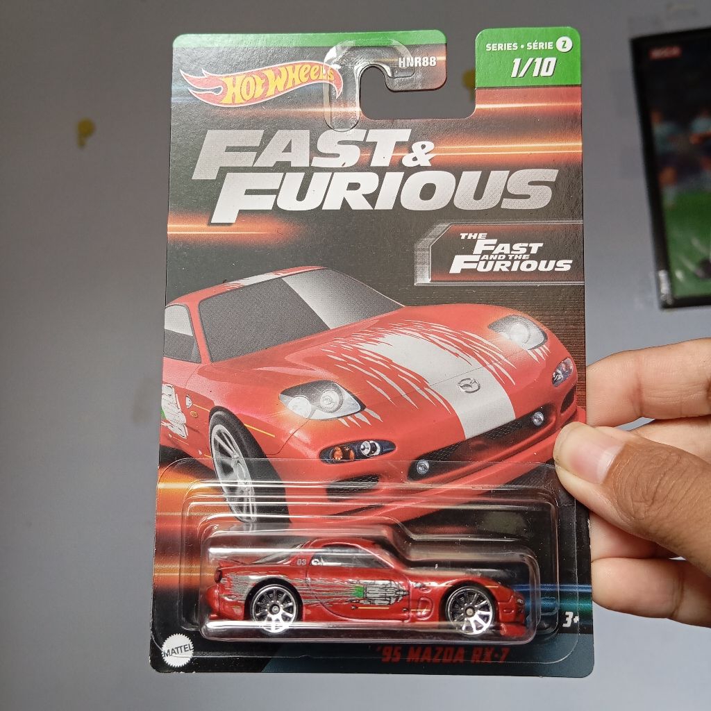 Hot wheels hotwheels 95 Mazda RX-7 fast and furious FnF 1995 RX 7 merah red