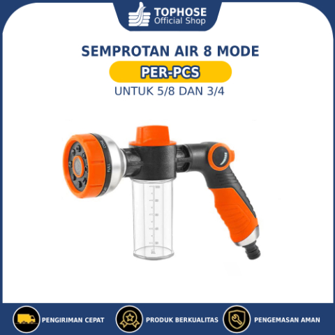 TOPHOSE SELANG Semprotan Air Cuci Motor Cuci Mobil Semprotan Air Dispenser Sabun Nozzle Sprayer Salj