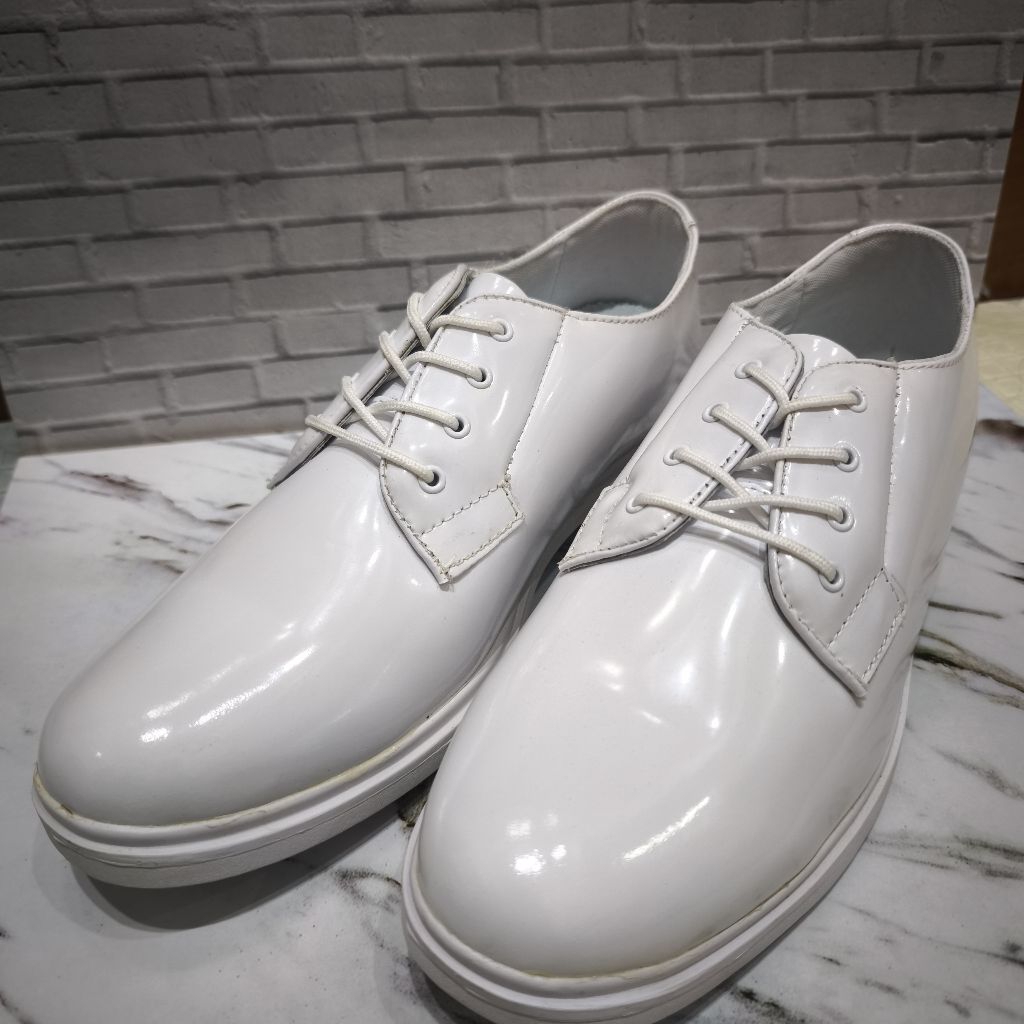 Radeva Store: SEPATU PDU JATAH TNI AL TA. 2022 - SEPATU PDU TNI AL PRIA - SEPATU PDU PUTIH MENGKILAP