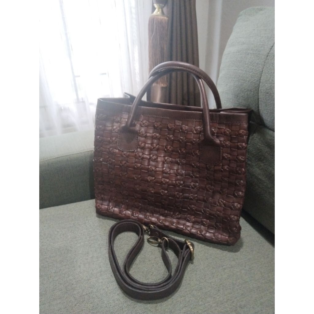 ~NETNOT~ Tas HandBag Anyam Kulas Nobrand