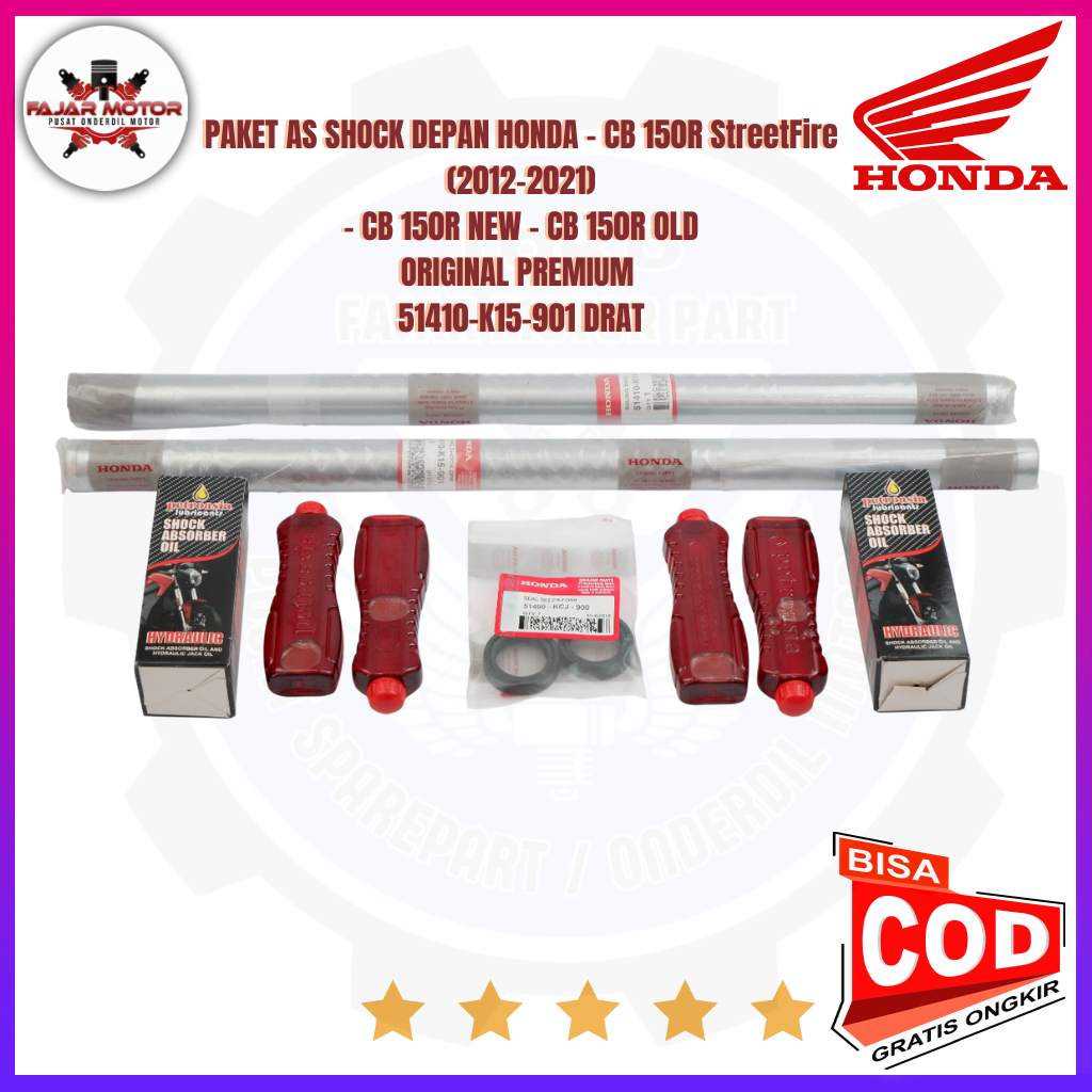 PAKET AS SHOCK DEPAN HONDA CB 150R NEW K15 - AS sok CB150r old - AS SHOK ORI CB 150 STREET FIRE