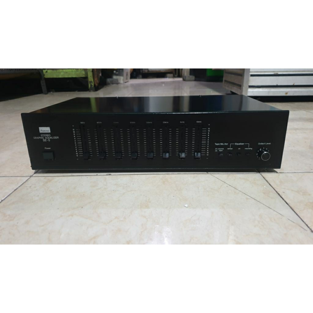 equalizer vintage made in japan sansui se-5 second bekas normal siap pakai sudah di tes