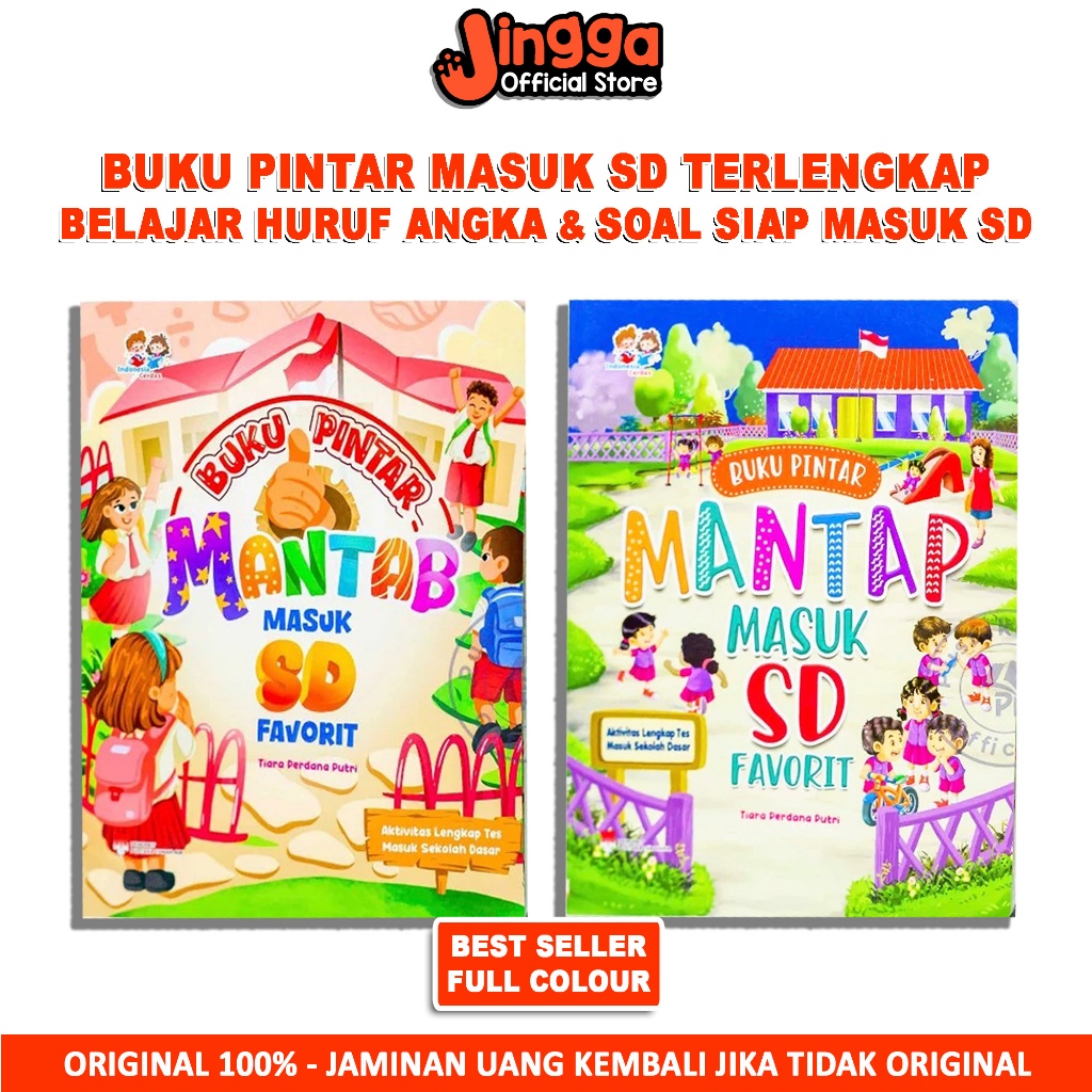 Buku Anak TK PAUD Mantap Masuk SD Favorit