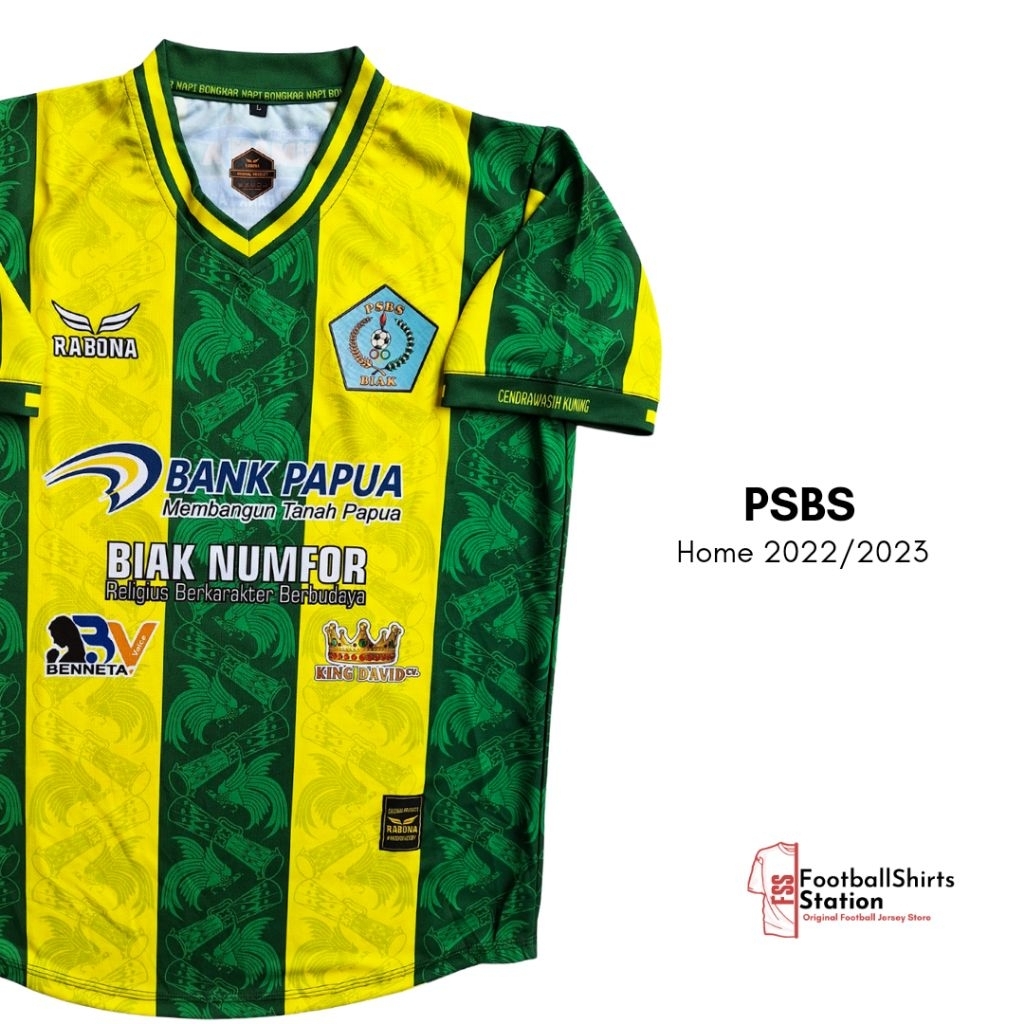 Jersey PSBS Biak Home 2022/2023 Size L Original Rabona