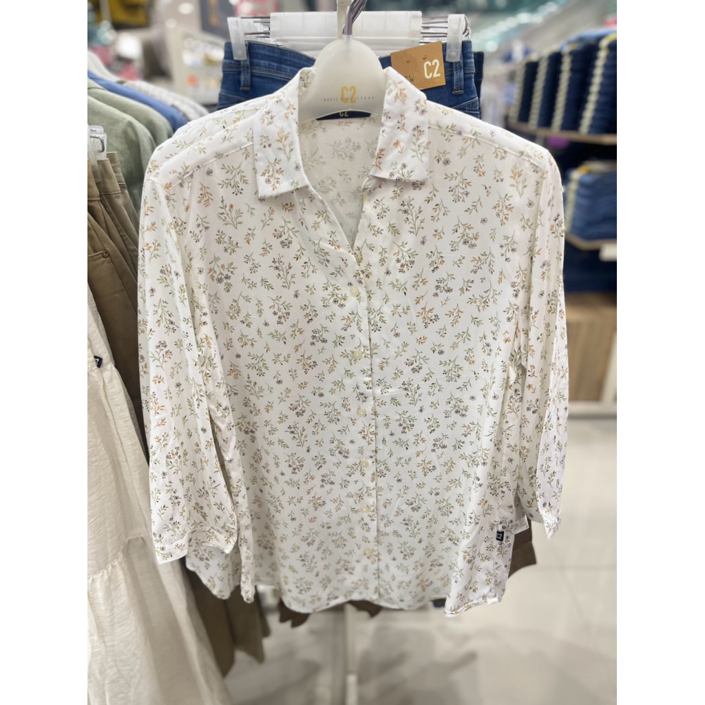 NEW ARRIVAL Kemeja Cewek Motif Bunga brand C2 dari MATAHARI