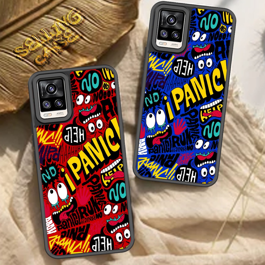 Case VIVO V20 Motif ( PANIC ) Cover Handphone Softcase Glossy Anti Jamur