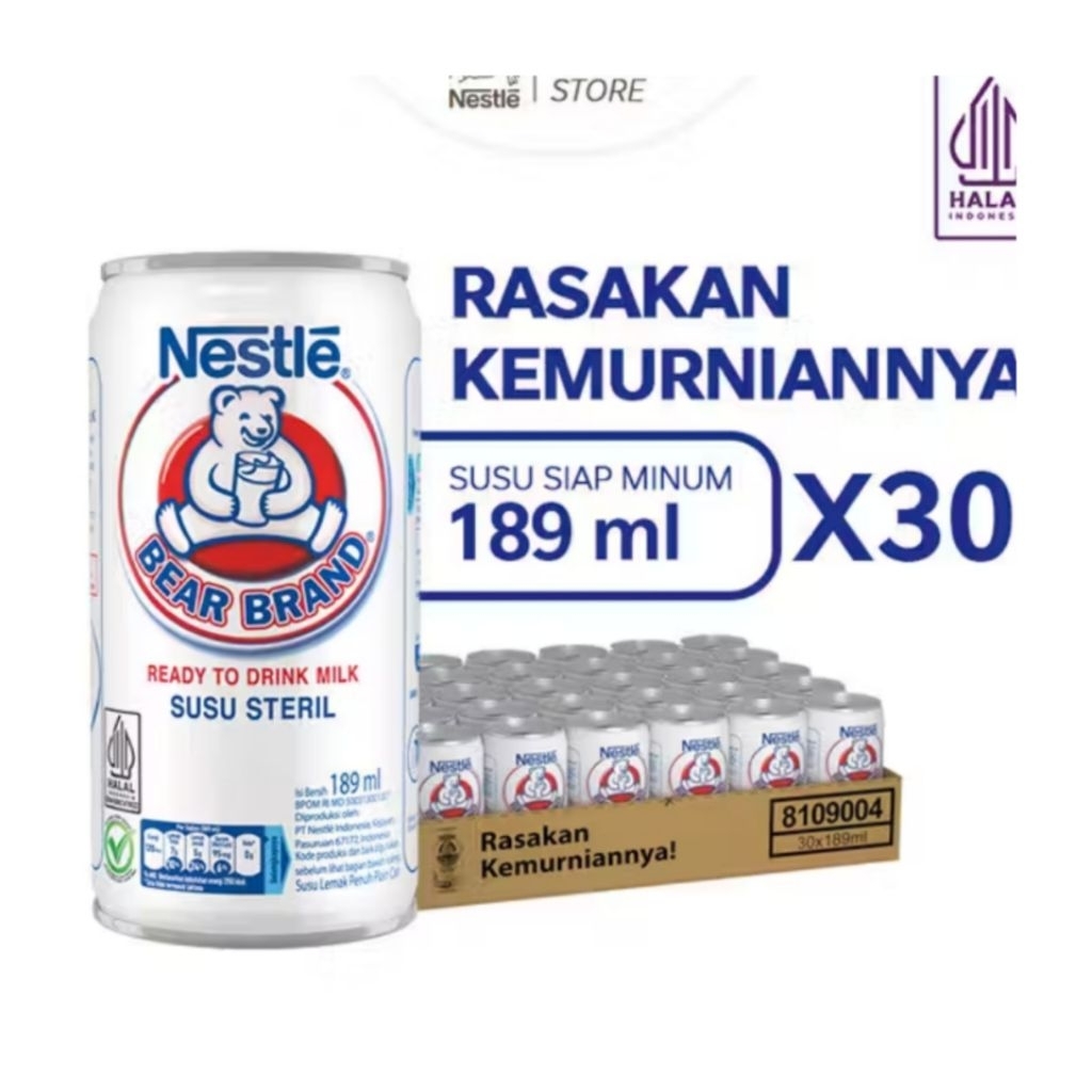 susu beruang 1 dus isi 30pcs x 189ml