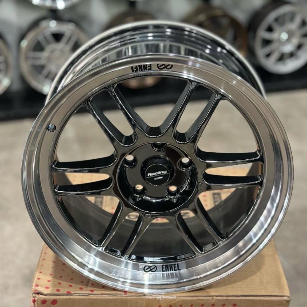 velg enkei rpf1 BLACK CHROME POLIS ring 18 lebar 9,5 velg mobil ring 18 pnp mobil reborn venturer In