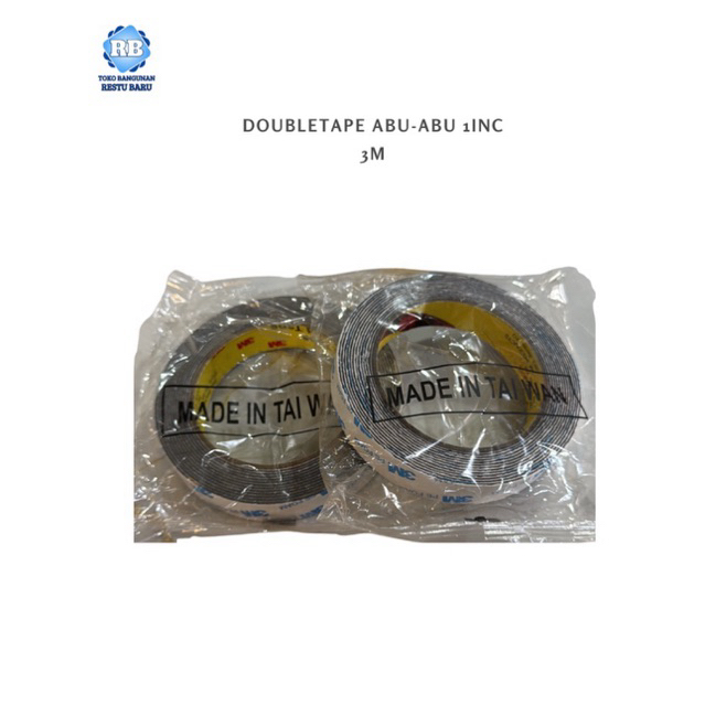 Doubletape 3M abu-abu| 1inc
