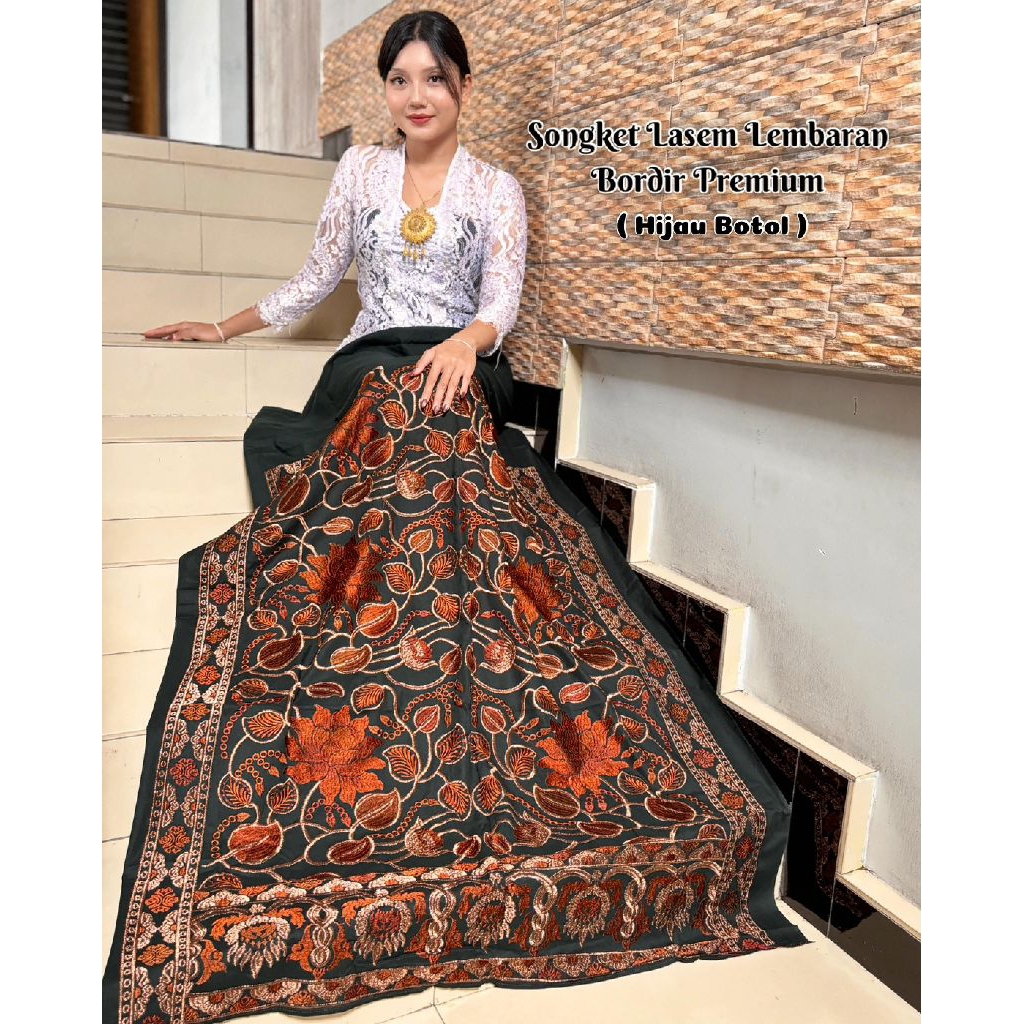 Kamen songket endek bordir lasem lembaran