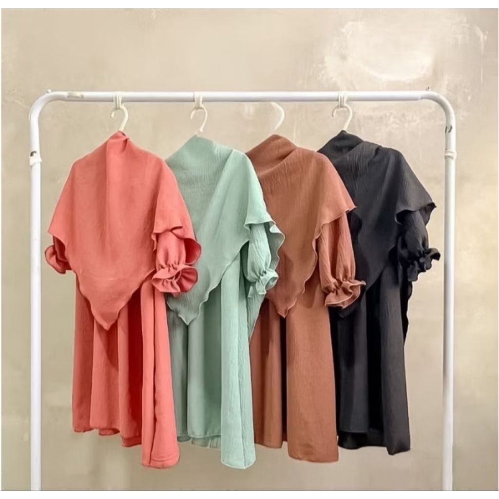 ADL. gamis anak bahan kringkel adem dan lembut