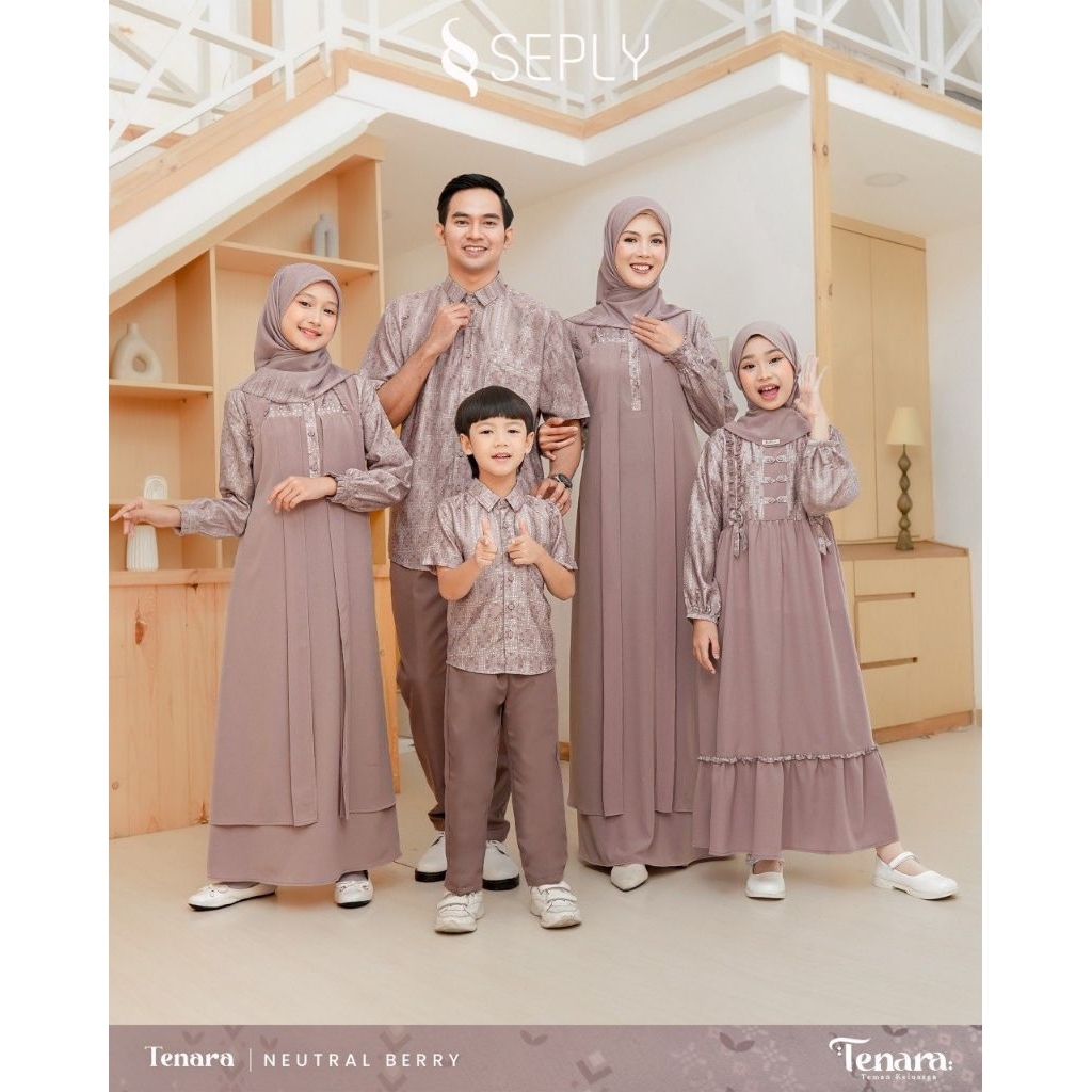 Tenara Neutral berry / sarimbit seply terbaru 2026 / new arrival seply / sarimbit tenara / gamis sep