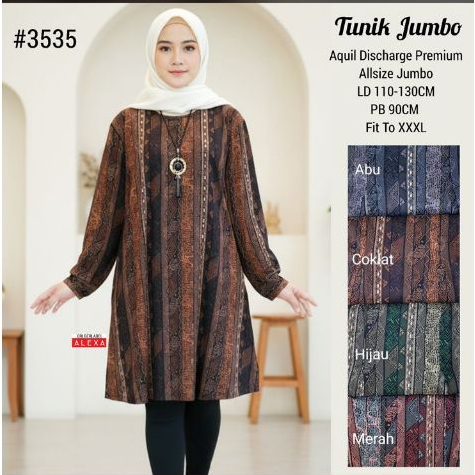 Tunik Riana Jumbo XXXL LD 110-130 Calvin Jeans Stretch