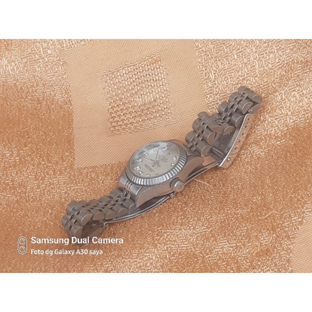 jam tangan wanita analog ROLEX Oyster LADY DATE JUST second