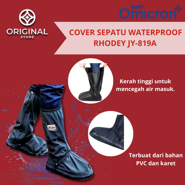JAS HUJAN SEPATU / COVER HUJAN SEPATU WATERPROOF RHODEY JY-819A - TAFFOMICRON