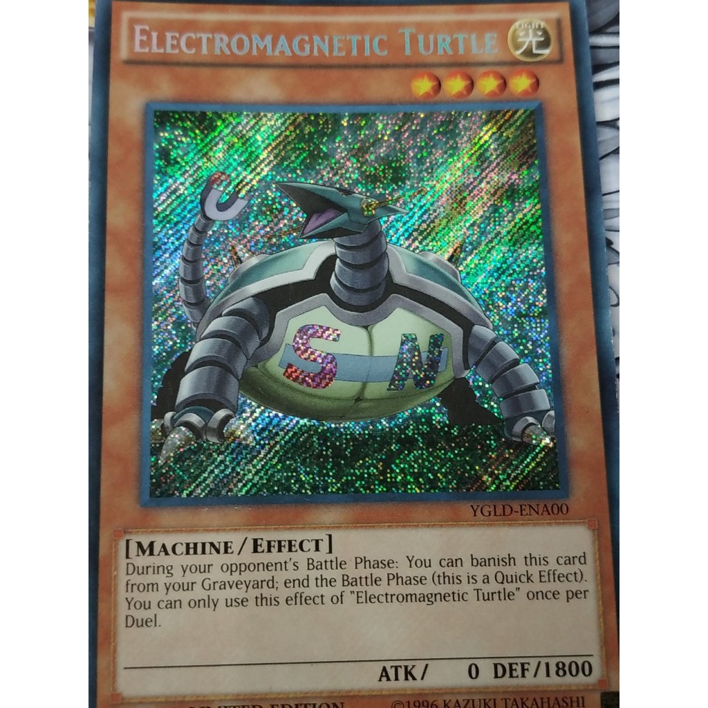 Electromagnetic Turtle (YGLD-ENA00) - Secret Rare - Monster Card - YuGiOh Trading Card Game ORIGINAL