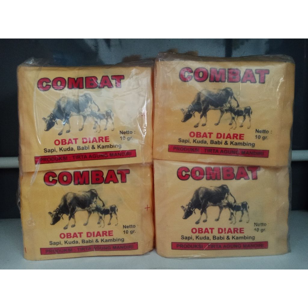 Combat. Obat Diare / Mencret Hewan Ternak Kambing, Sapi, Kuda, Babi