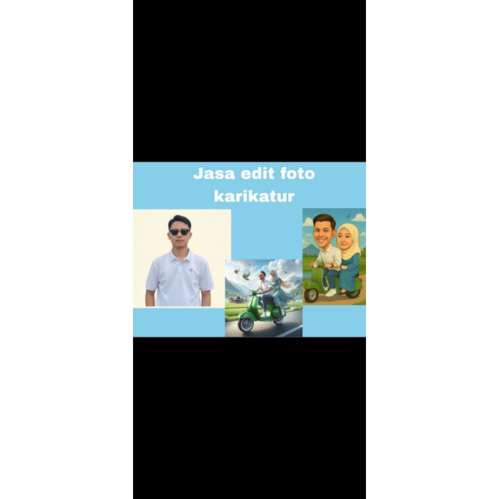 jasa/custom foto karikatur/realistis/3D