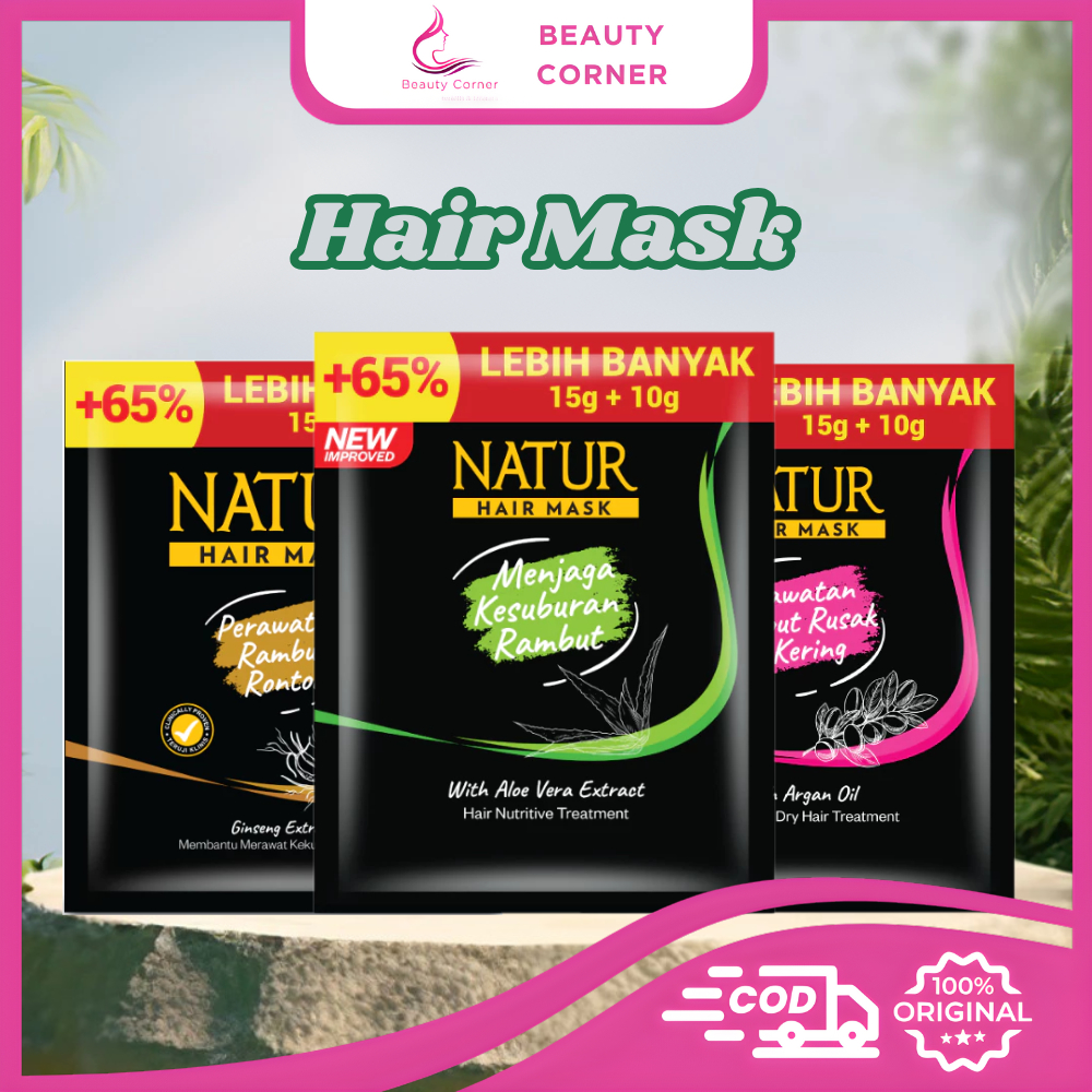 Natur Hair Mask Masker Rambut - 15ml