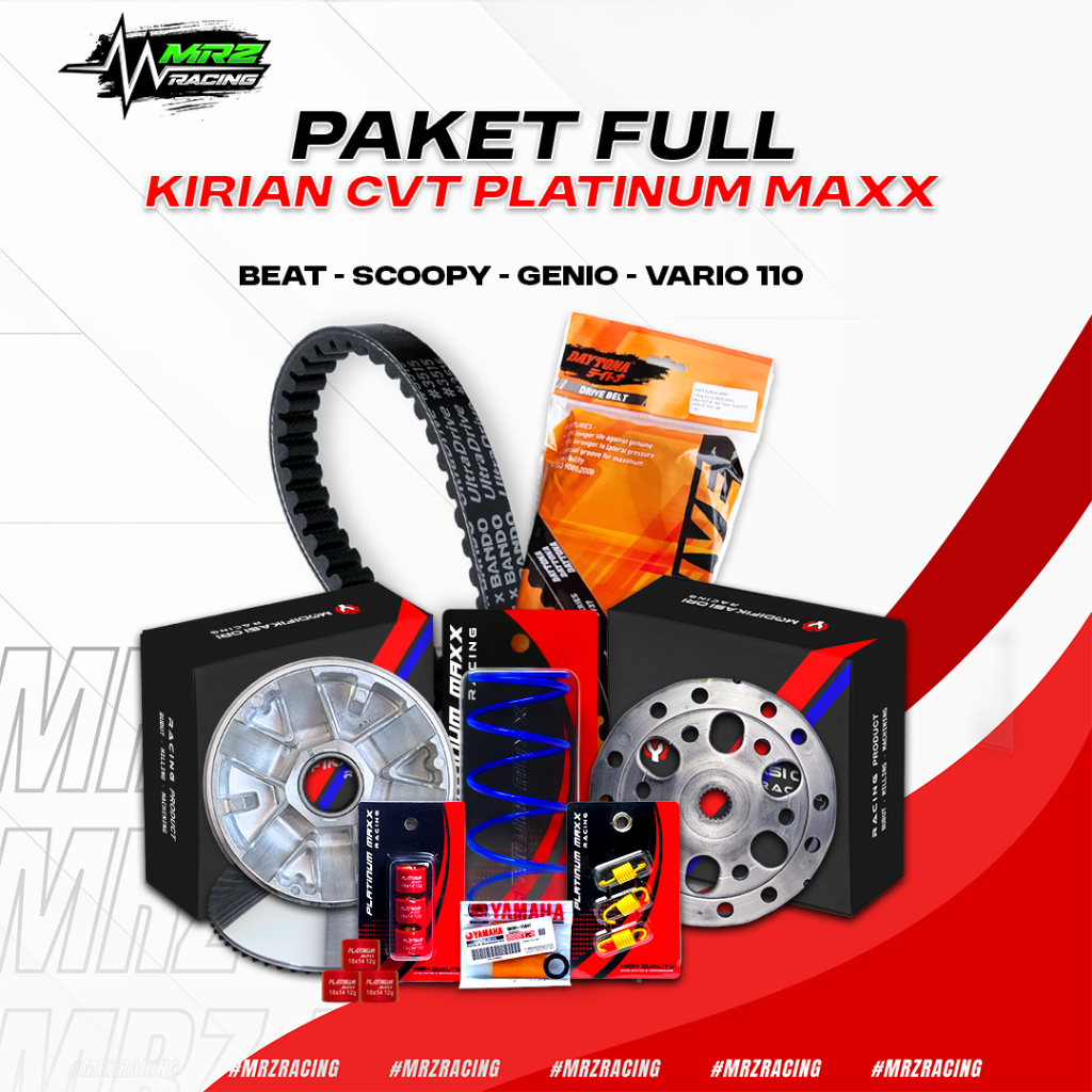 BEAT - PAKET UPGRADE KIRIAN CVT HONDA BEAT DELUXE GENIO SCOOPY FI/ESP PULLEY BUBUT COSTUM